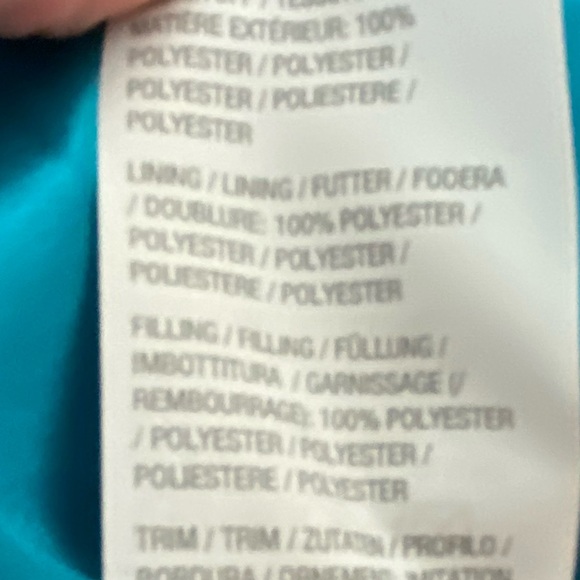 DENNIS BASSO Navy Blue Floral Snap Front Lightweight Quilted Puffer Jacket 2X - Picture 8 of 9